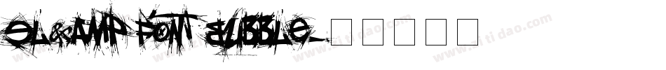 El&Font Bubble字体转换
